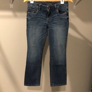 Women’s White House Black Market Flare Crop Jeans Sz 2